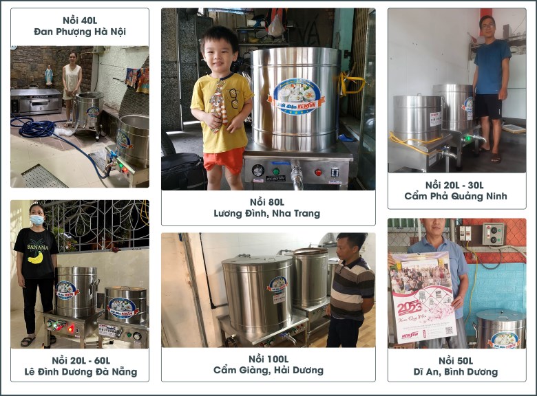 Khách hàng sử dụng nồi nấu phở điện liền NEWSUN Khách hàng sử dụng nồi nấu phở điện liền NEWSUN