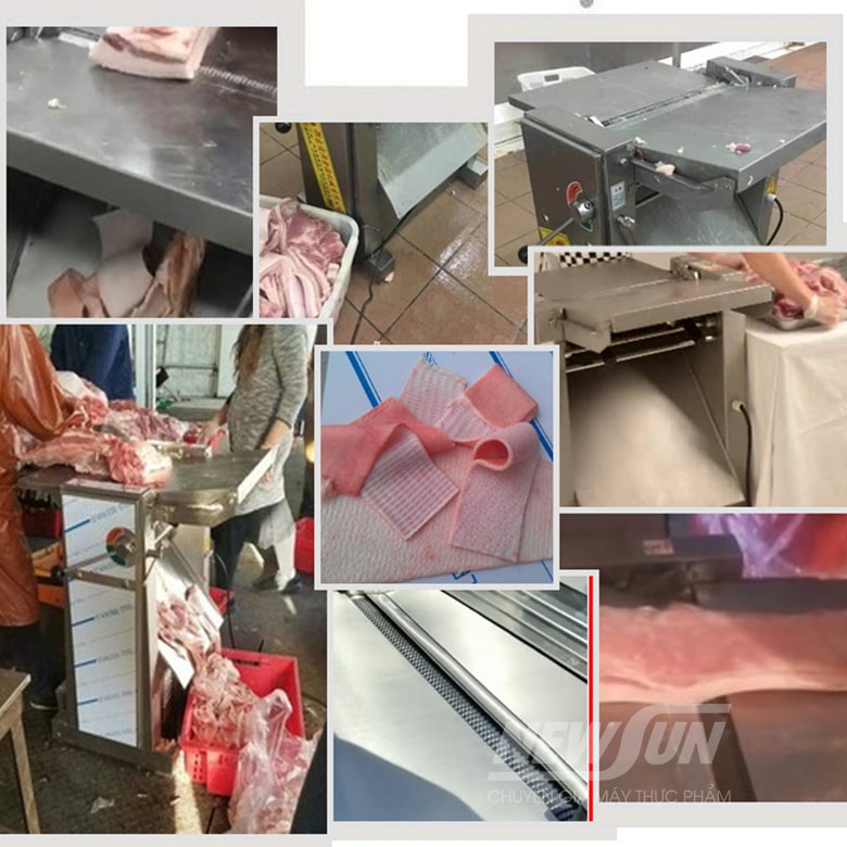 Khách hàng sử dụng máy lột da heo Khách hàng sử dụng máy lột da heo