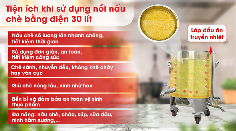 Lợi ích khi sử dụng nồi nấu chè bằng điện