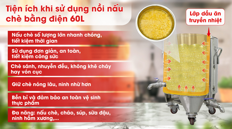 Lợi ích khi sử dụng nồi nấu chè bằng điện