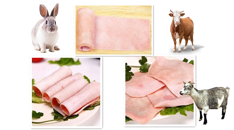 Lột da nhiều loại thịt động vật khác nhau Lột da nhiều loại thịt động vật khác nhau