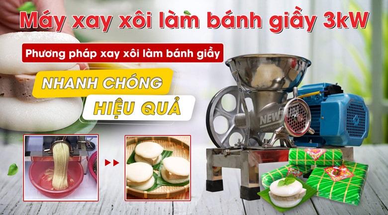 Máy xay xôi làm bánh giầy 3kW
