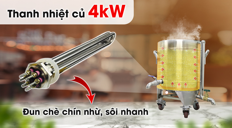 Thanh nhiệt công suất cao, gia nhiệt nhanh