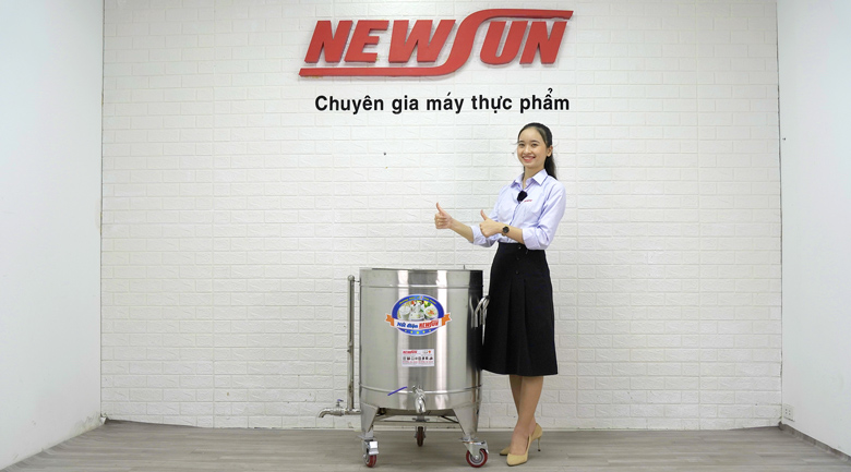 Thực tế nồi nấu chè bằng điện 100 lít NEWSUN