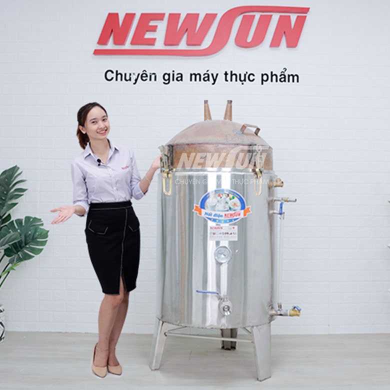Nồi nấu rượu lõi đồng 50kg/mẻ