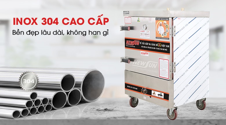 Chất liệu inox cao cấp sử dụng lâu dài, độ bền lên tới hàng chục năm