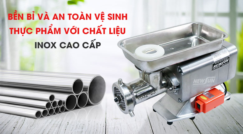bền bỉ với inox cao cấp