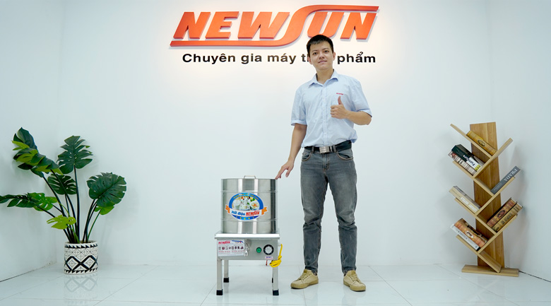 Thực tế nồi nấu phở điện liền 30 lít NEWSUN