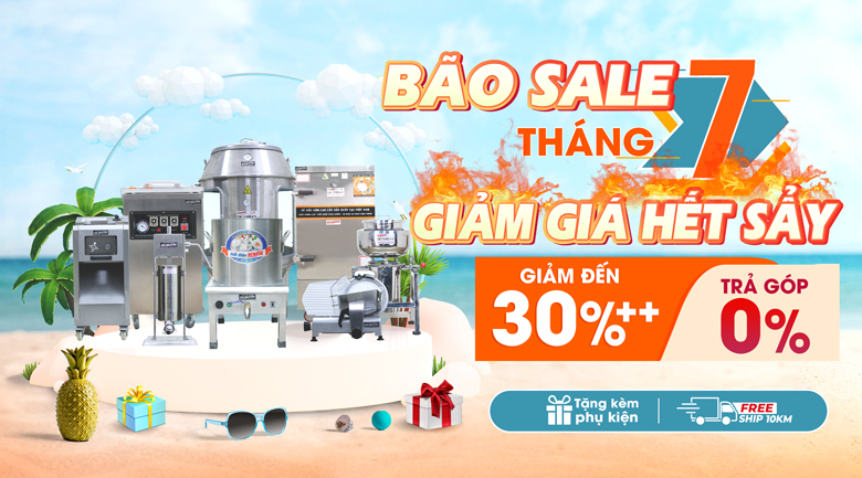 Chương trình Bão Sale Tháng 7 - Điện máy thực phẩm NEWSUN