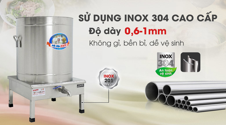 Chất liệu inox cao cấp, bền bỉ