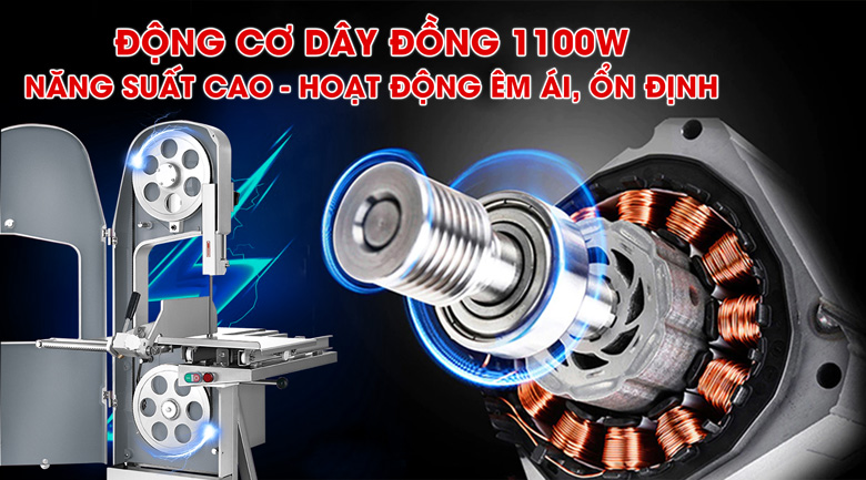 Động cơ công suất cao, hoạt động mạnh mẽ