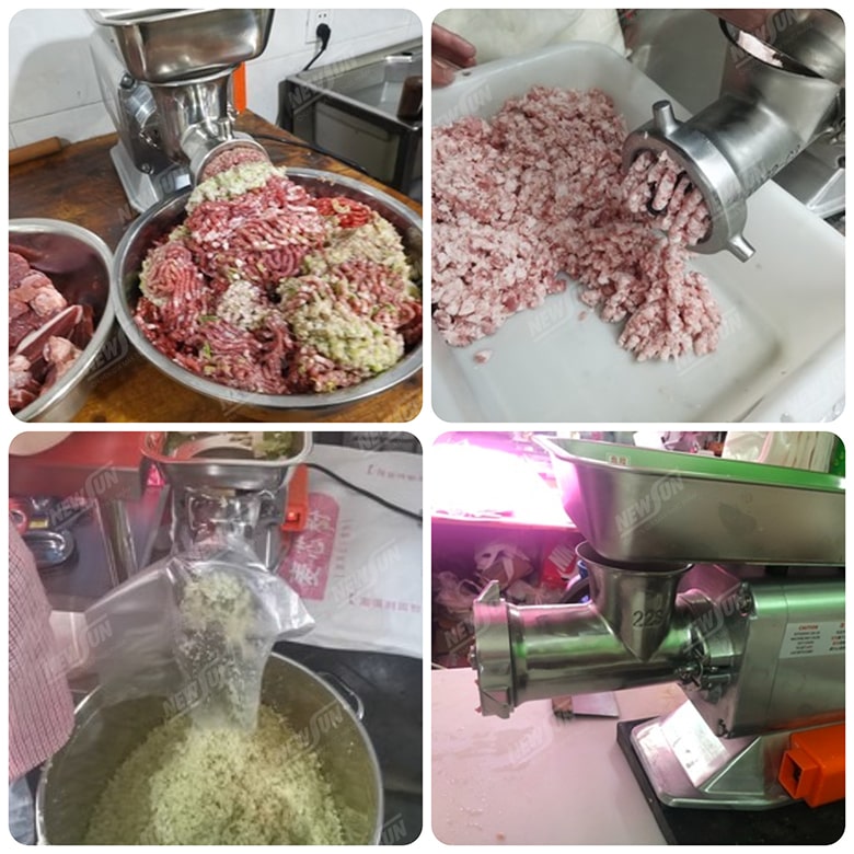 hình ảnh thực tế của máy đùn thịt