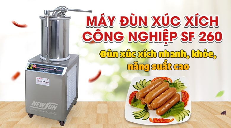 máy đùn xúc xích công nghiệp SF260 máy đùn xúc xích công nghiệp SF260