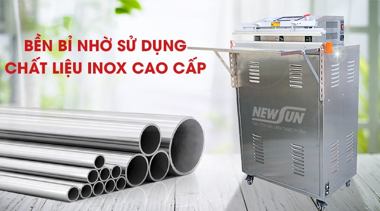 Chất liệu inox cao cấp dày dặn, bền bỉ Chất liệu inox cao cấp dày dặn, bền bỉ