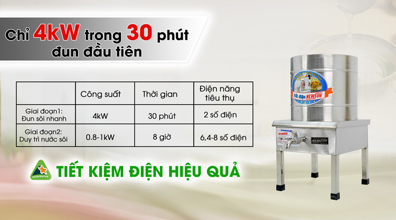 Nồi nấu phở 30 lít tiết kiệm điện