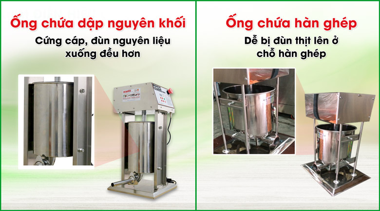 Ống chứa nguyên liệu dập nguyên khối không hàn Ống chứa nguyên liệu dập nguyên khối không hàn