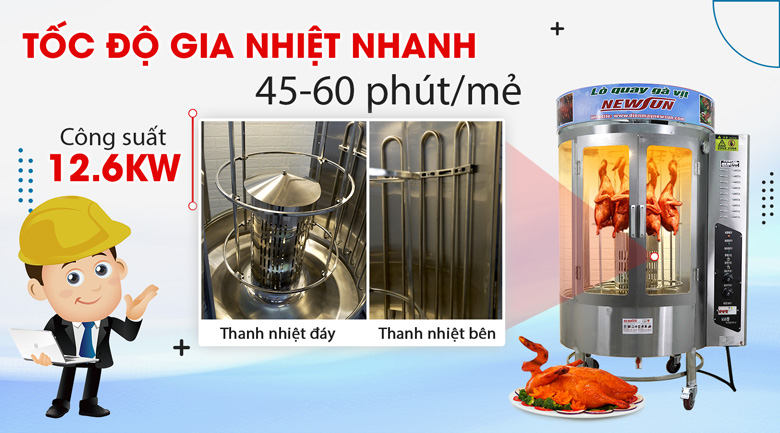 Giàn thanh nhiệt công suất cao, gia nhiệt nhanh Giàn thanh nhiệt công suất cao, gia nhiệt nhanh
