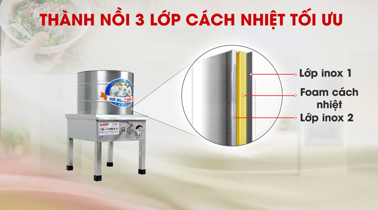 Thiết kế 3 lớp cách nhiệt tối ưu