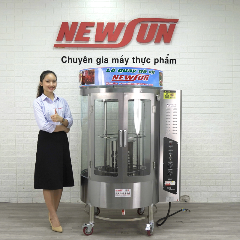 Thực tế ảnh lò quay gà vịt dùng điện 850 NEWSUN Thực tế ảnh lò quay gà vịt dùng điện 850 NEWSUN
