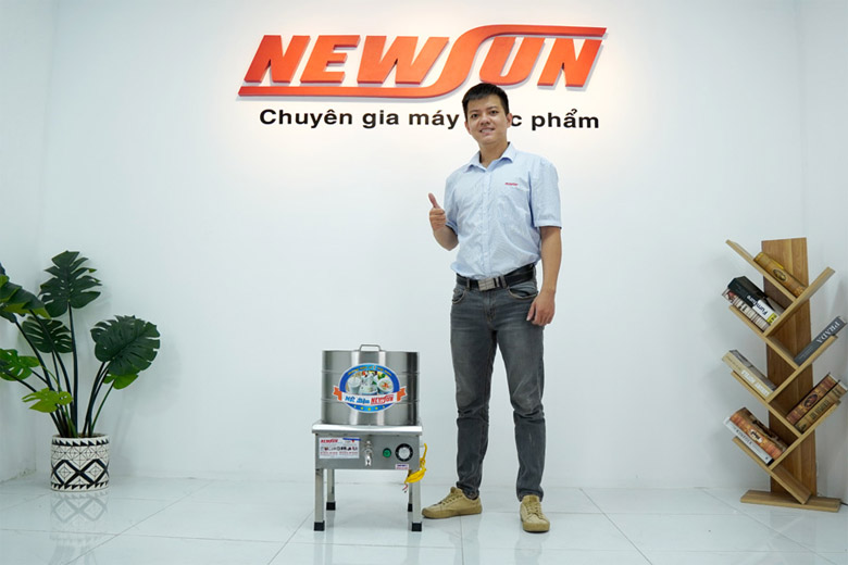 Thực tế nồi nấu phở điện liền nồi 20 lít NEWSUN