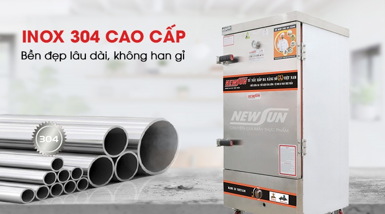 Chất liệu inox 304 cao cấp, độ bền hàng chục năm