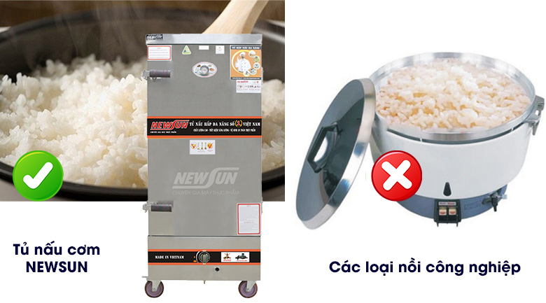 Nấu hấp nhanh chóng, tiết kiệm thời gian công sức