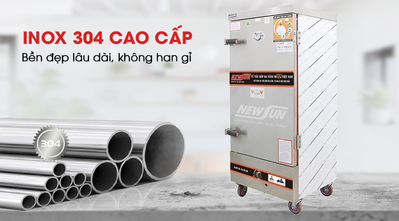 Chất liệu inox 304 cao cấp, độ bền hàng chục năm