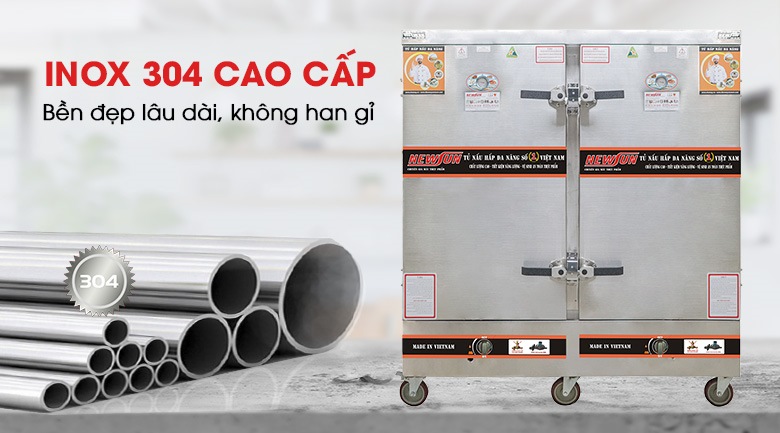 Chất liệu inox 304 cao cấp, độ bền hàng chục năm