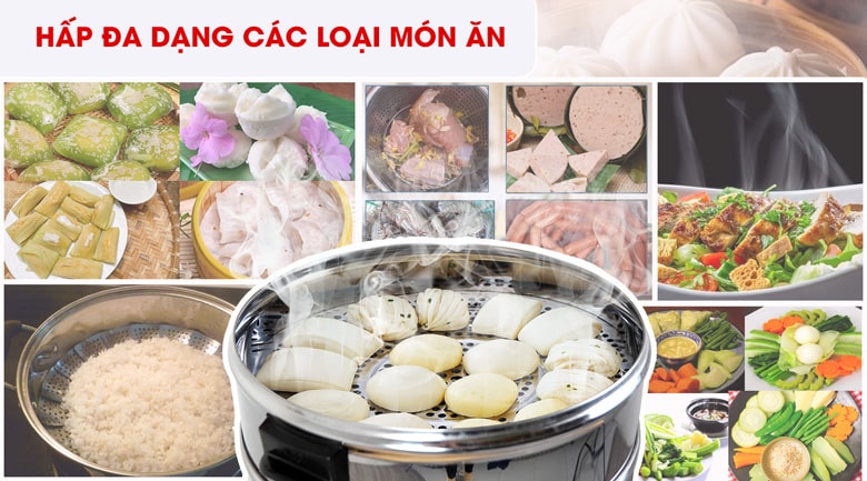 Hấp đa dạng các loại thực phẩm Hấp đa dạng các loại thực phẩm