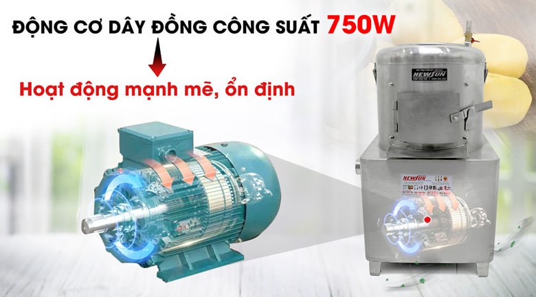 Động cơ mạnh mẽ, gọt vỏ nhanh chóng Động cơ mạnh mẽ, gọt vỏ nhanh chóng