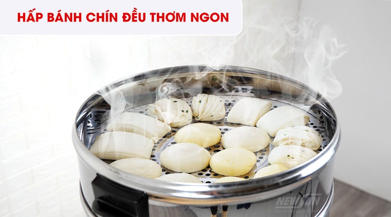 Hấp bánh bao chín đều, thơm ngon Hấp bánh bao chín đều, thơm ngon