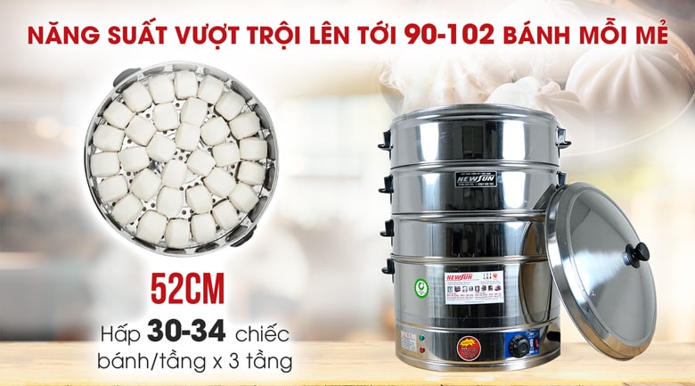 Năng suất lên tới 36-51 bánh mỗi mẻ Năng suất lên tới 36-51 bánh mỗi mẻ