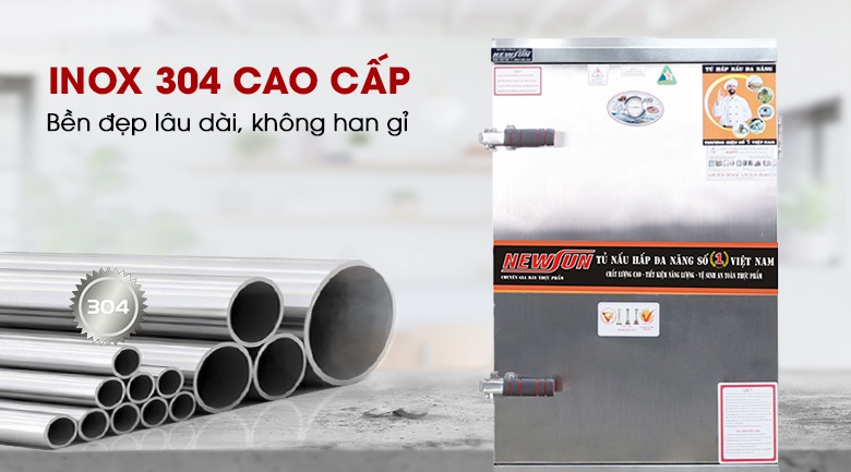Chất liệu inox cao cấp, độ bền lên tới hàng chục năm Chất liệu inox cao cấp, độ bền lên tới hàng chục năm