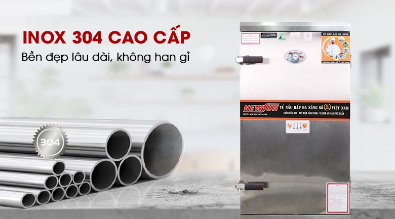 Chất liệu inox cao cấp, độ bền lên tới hàng chục năm Chất liệu inox cao cấp, độ bền lên tới hàng chục năm