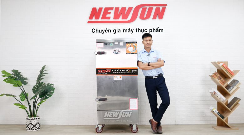 Hình ảnh thực tế tủ nấu cơm 12 khay dùng điện Việt Nam Hình ảnh thực tế tủ nấu cơm 12 khay dùng điện Việt Nam