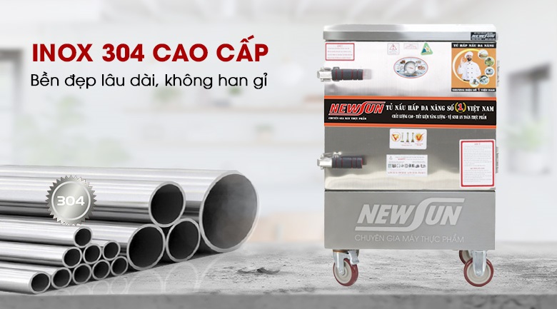 Chất liệu inox cao cấp, độ bền lên tới hàng chục năm Chất liệu inox cao cấp, độ bền lên tới hàng chục năm