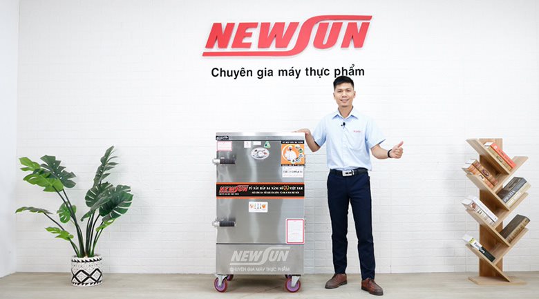 Hình ảnh thực tế tủ nấu cơm 8 khay dùng điện Việt Nam Hình ảnh thực tế tủ nấu cơm 8 khay dùng điện Việt Nam