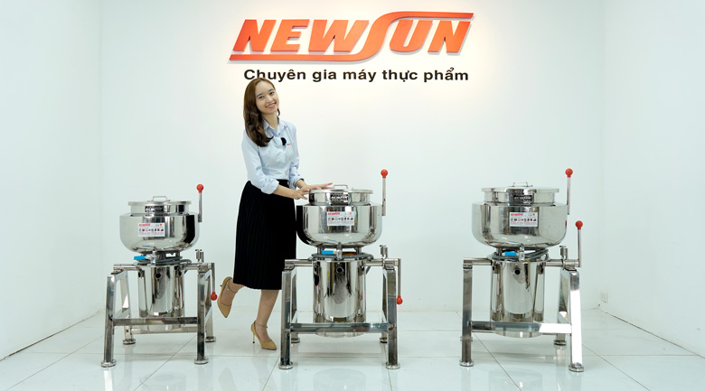 Máy xay giò chả công nghiệp 3 lớp thế hệ mới NEWSUN Máy xay giò chả công nghiệp 3 lớp thế hệ mới NEWSUN
