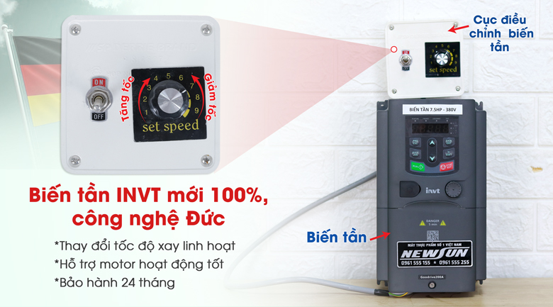 Trang bị biến tần INVT công nghệ Đức Trang bị biến tần INVT công nghệ Đức