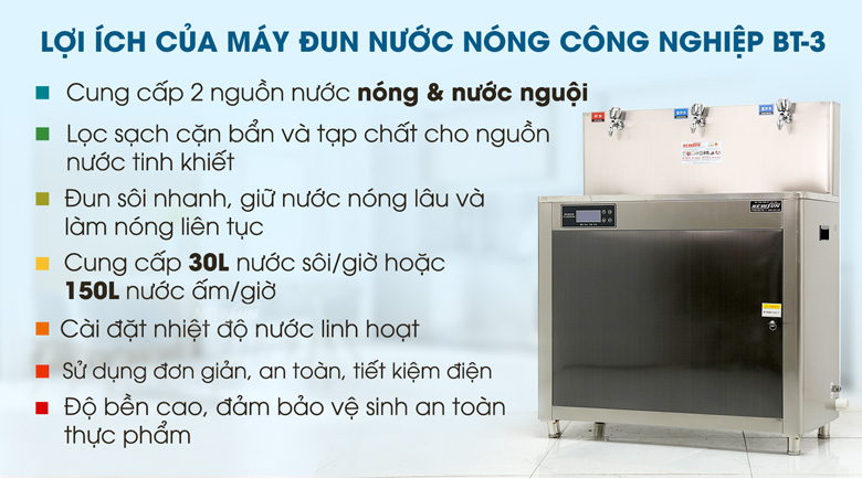 Lợi ích của máy đun nước nóng BT-3 Lợi ích của máy đun nước nóng BT-3