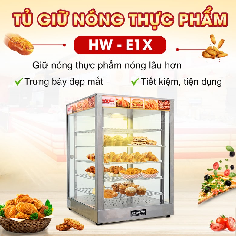 Tủ giữ nóng thực phẩm HW-E1X Tủ giữ nóng thực phẩm HW-E1X
