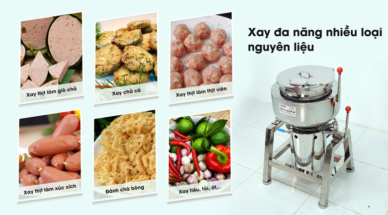 Xay đa dạng loại nguyên liệu Xay đa dạng loại nguyên liệu