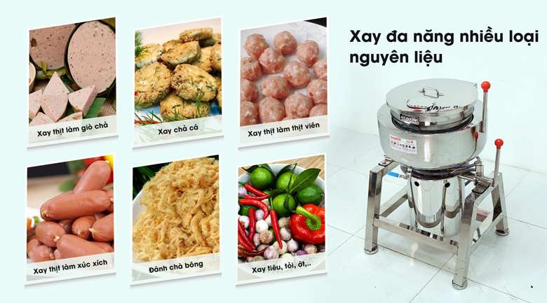 Xay đa dạng loại nguyên liệu Xay đa dạng loại nguyên liệu
