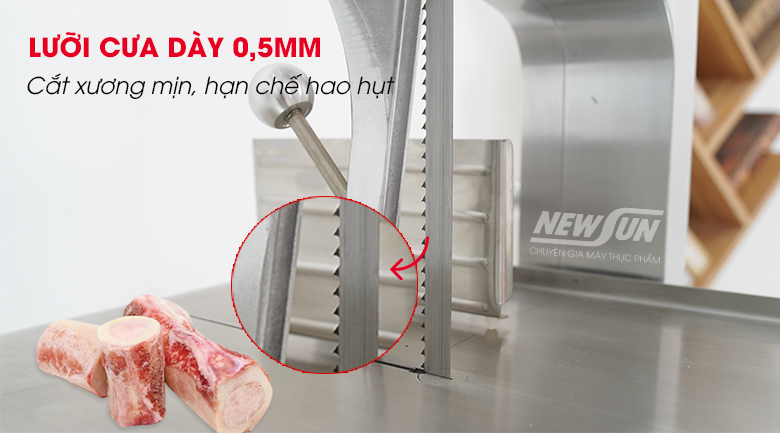Cưa xương mịn, lát cắt đều đẹp