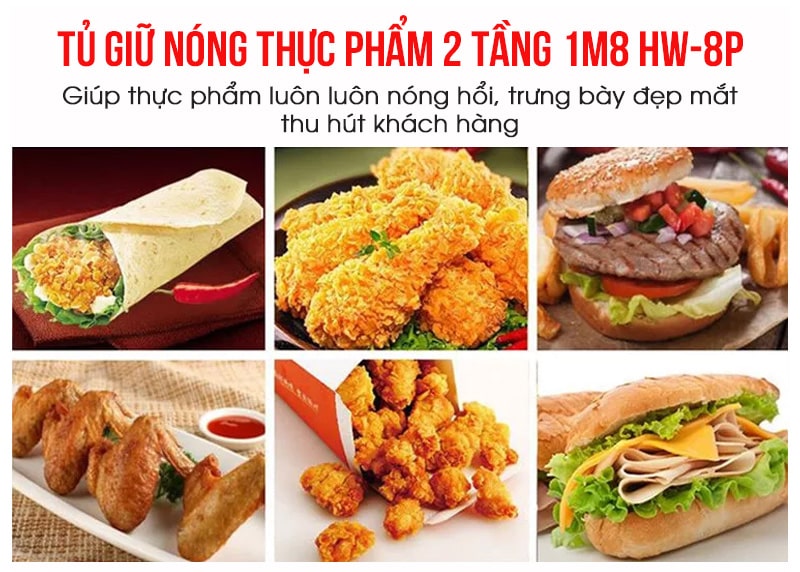 Trưng bày đa dạng các món ăn khác nhau Trưng bày đa dạng các món ăn khác nhau