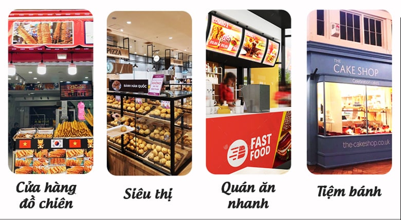 Dùng trong nhiều cửa hàng Dùng trong nhiều cửa hàng