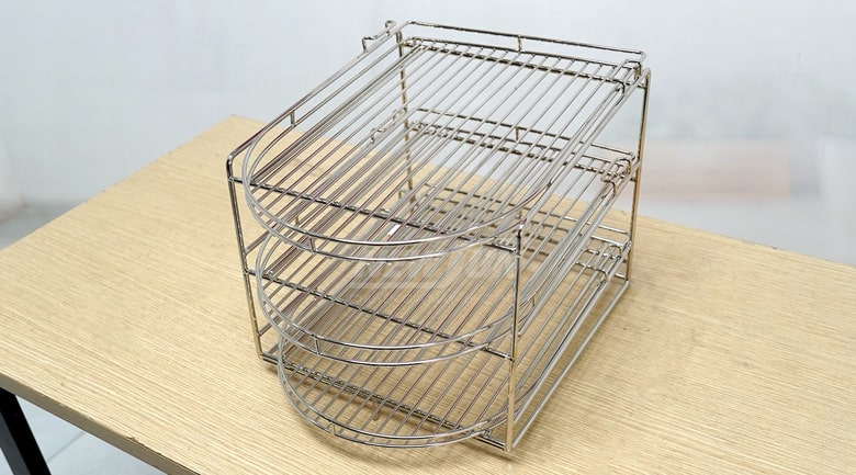 kệ inox 3 tầng di động