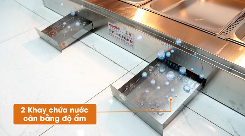 Hộp chứa nước cân bằng độ ẩm trong tủ Hộp chứa nước cân bằng độ ẩm trong tủ