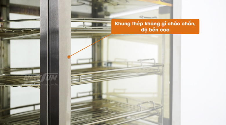 Khung thân tủ được làm từ inox chất lượng cao