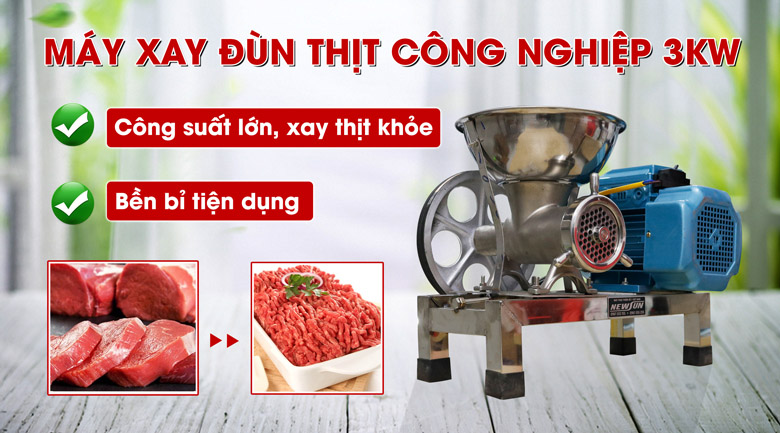 Máy xay đùn thịt công nghiệp 3kW